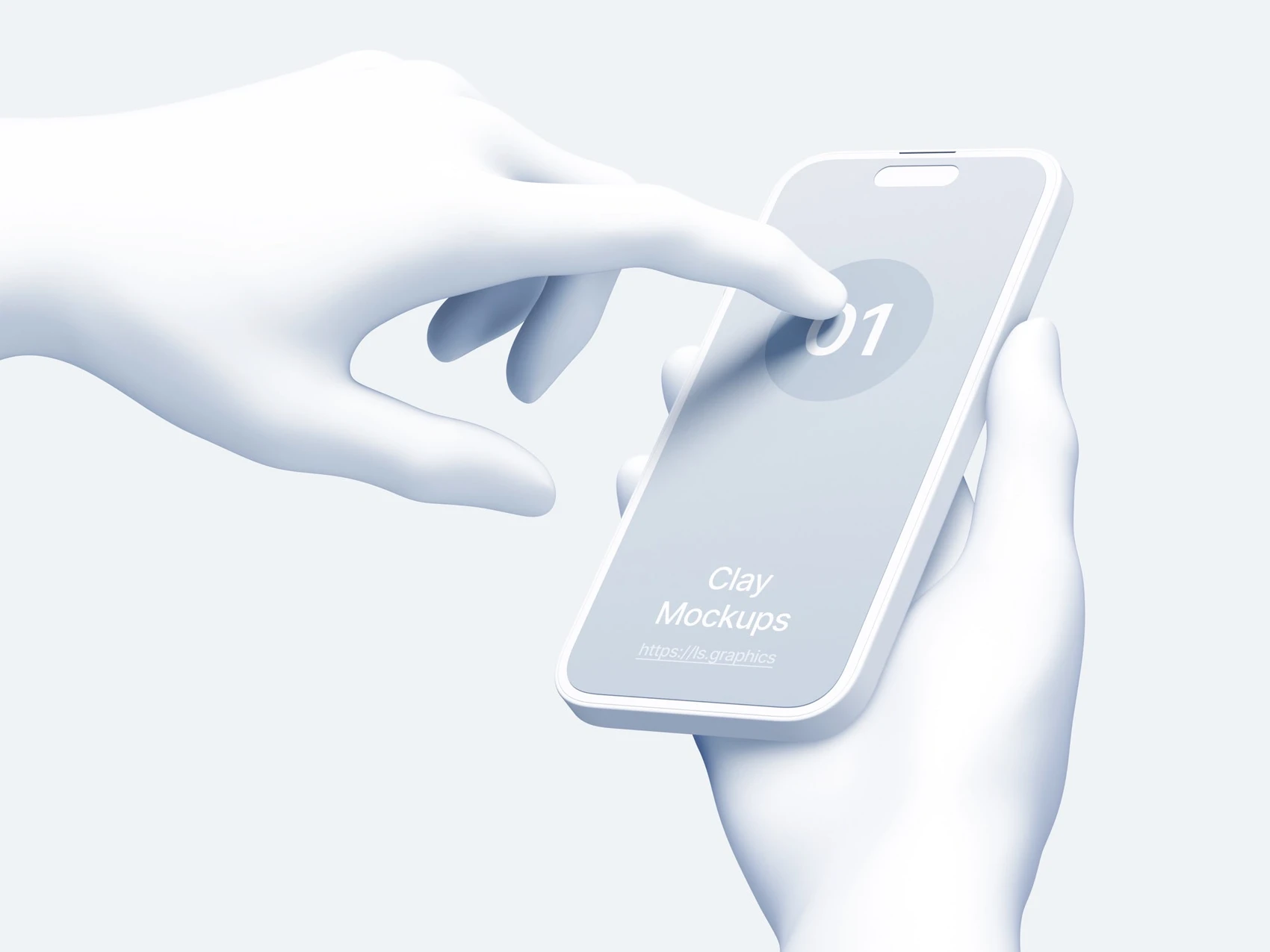 Hands Clay Mockups, 14 1