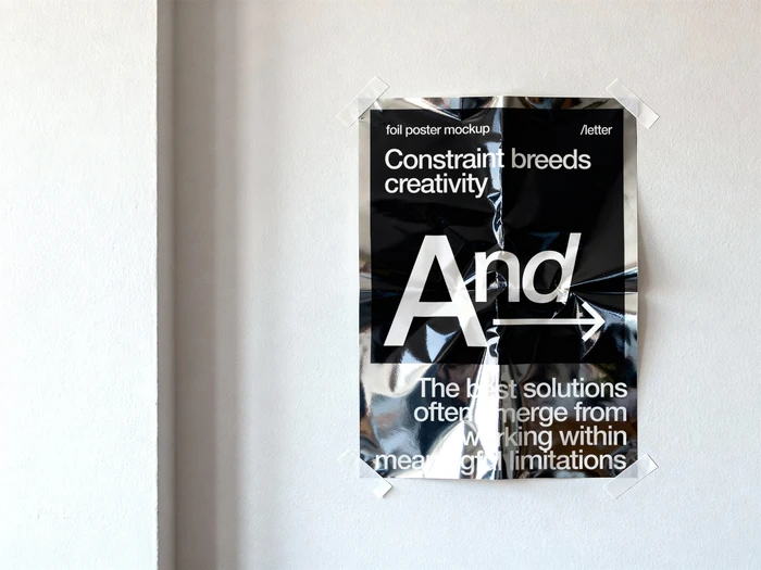 Foil Poster Mockup