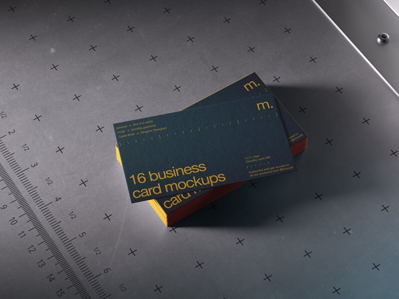 Ayon, Business Card Mockups, US, 11