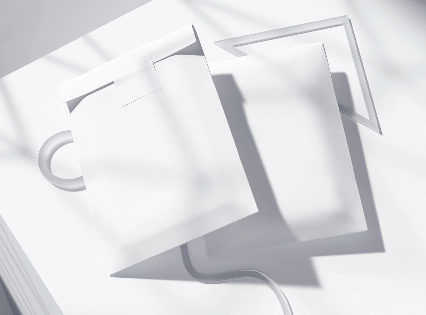 Free 2 Paper Postal Packages Mockup 2