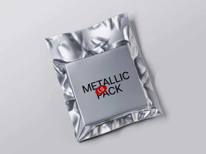 Metallic Packaging Mockup, 05