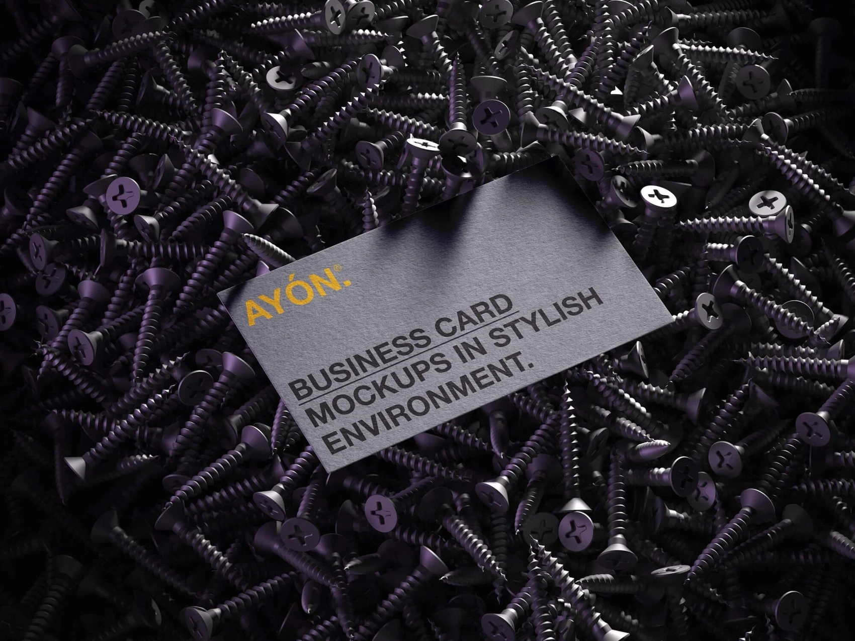 Ayon, Business Card Mockup, US, 01 1