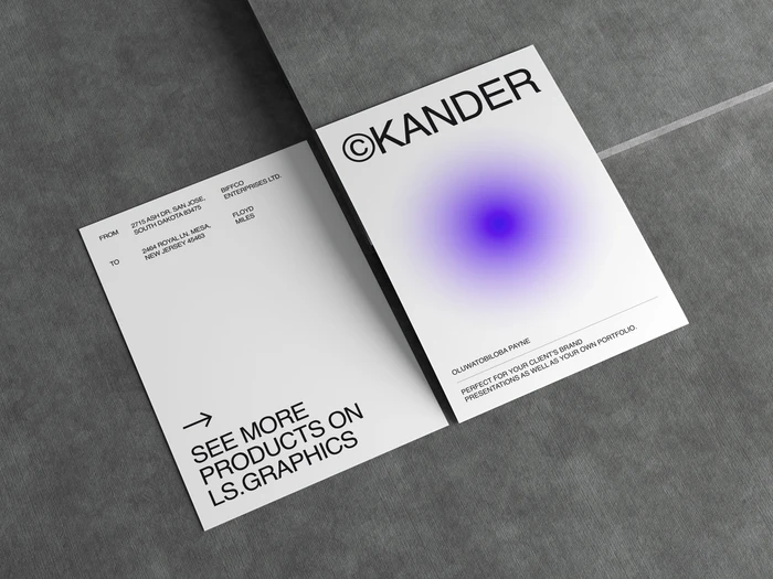 Kander, Minimalistic A4 Paper Mockups, EU 10