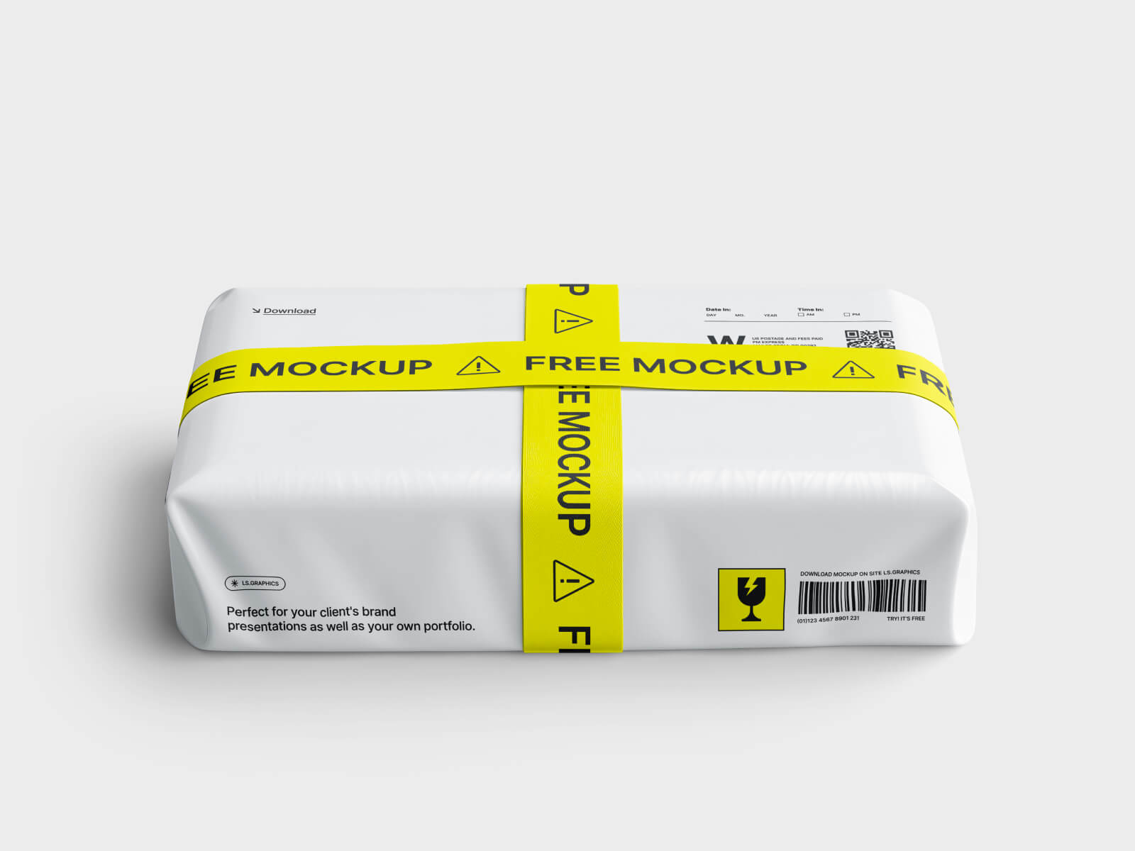 Free Package Box Mockup