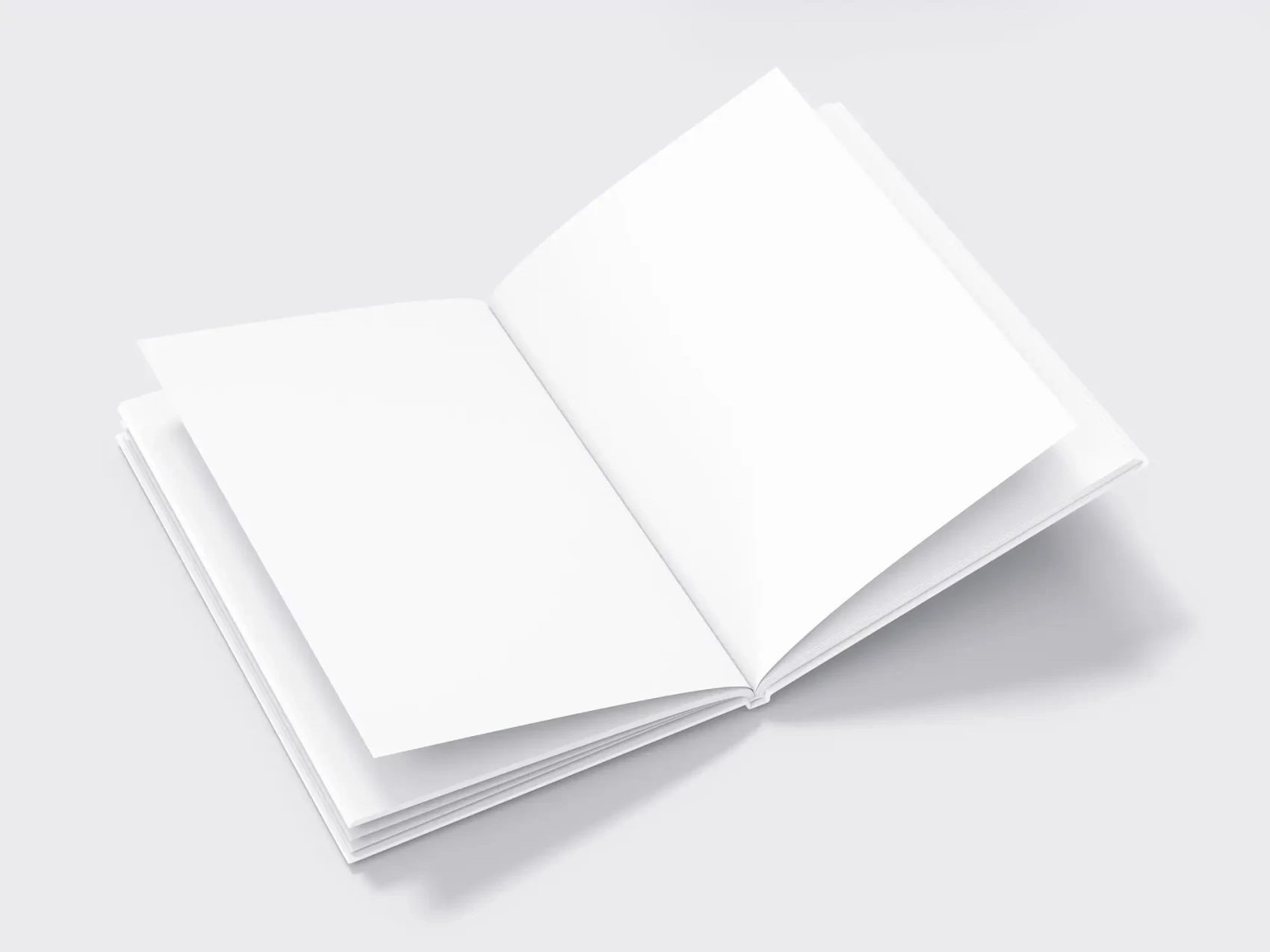 Free Open Hardcover Book Mockup 2