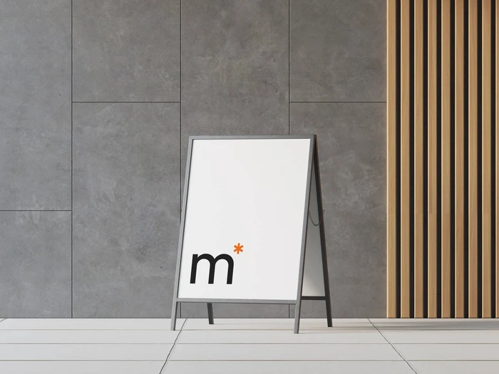 Top-Quality Standing Sign Mockup, Environment, 21