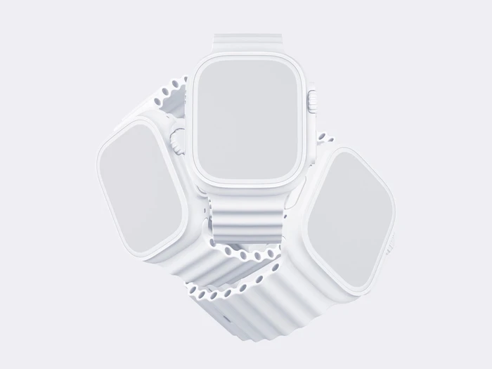 Watch Ultra Mockup, Clay 03