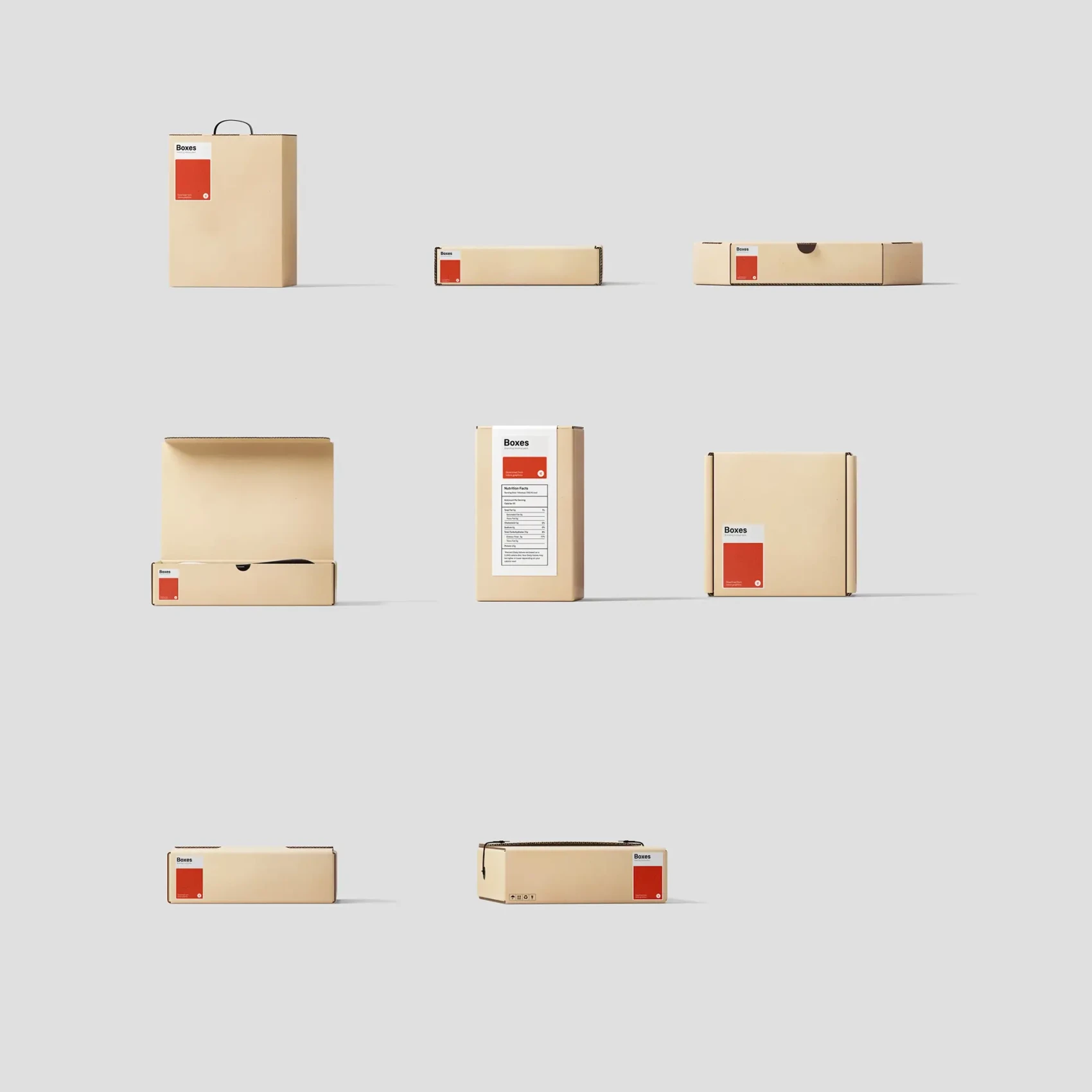 Kraft Box Mockups 2