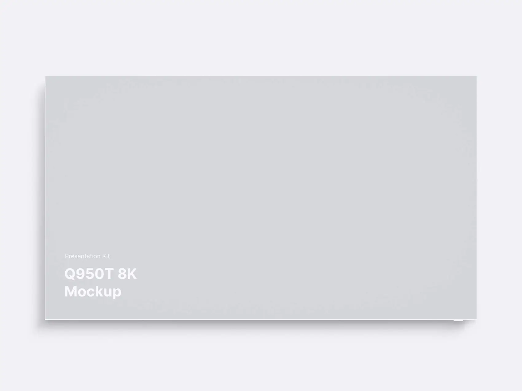 Samsung TV Clay Mockups (Q950T 8K), 02 1