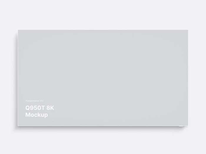 Samsung TV Clay Mockups (Q950T 8K), 02