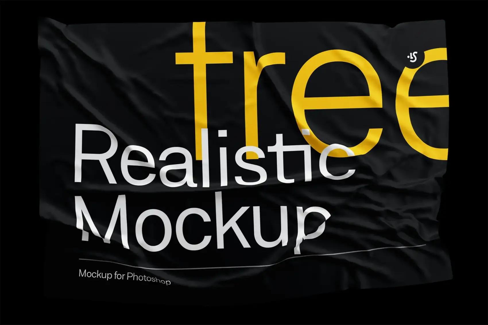 Free Fabric Wrinkled Mockup 5