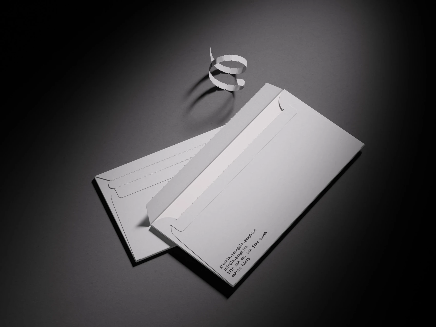 Luiro, 2 Envelope Mockups in Beautiful Soft Light, EU 13 1