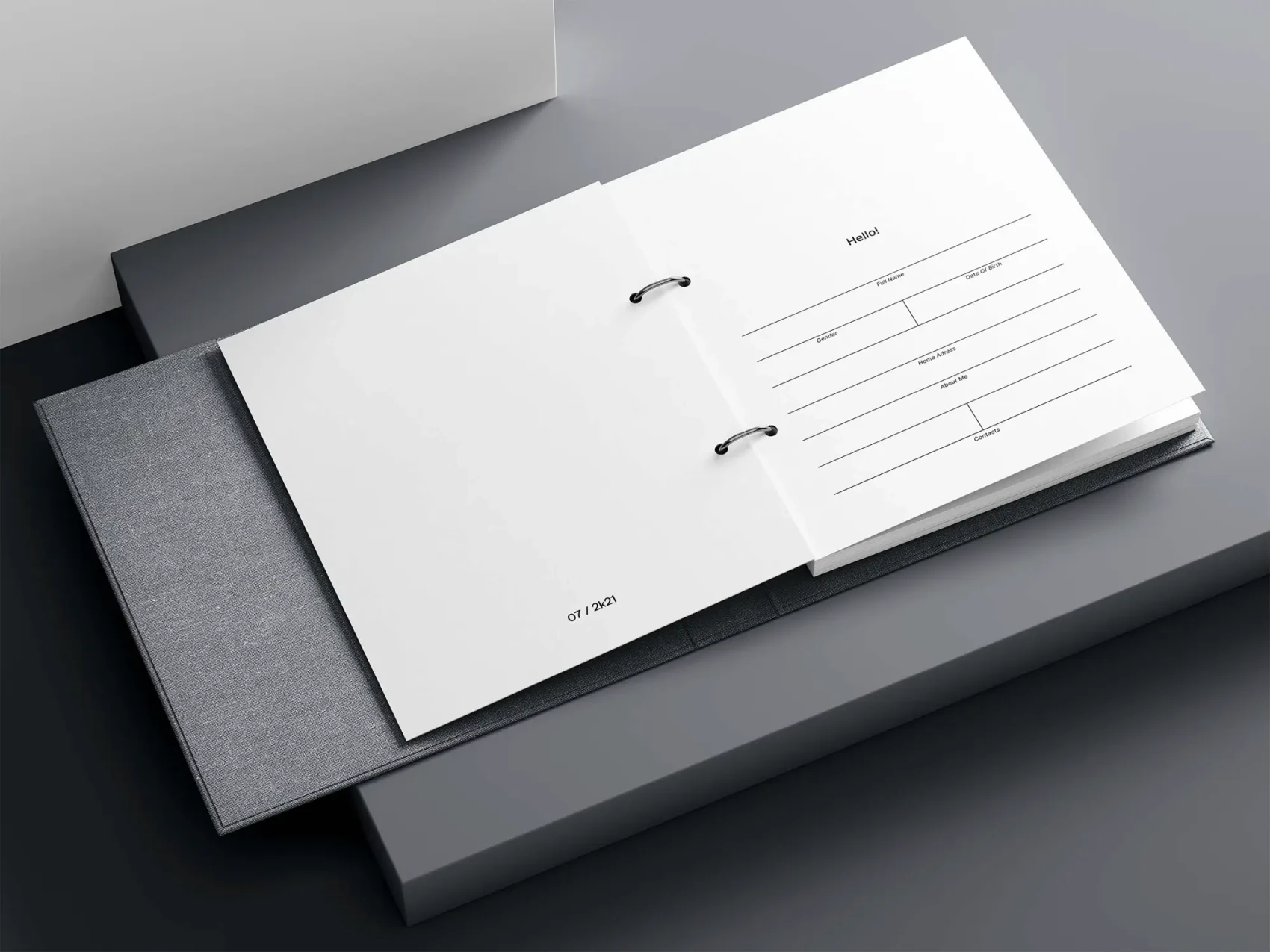 Free Minimalistic Planner Inserts Mockup 1