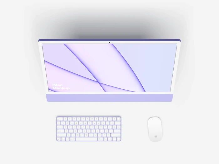 iMac 24-inch Mockups, 10