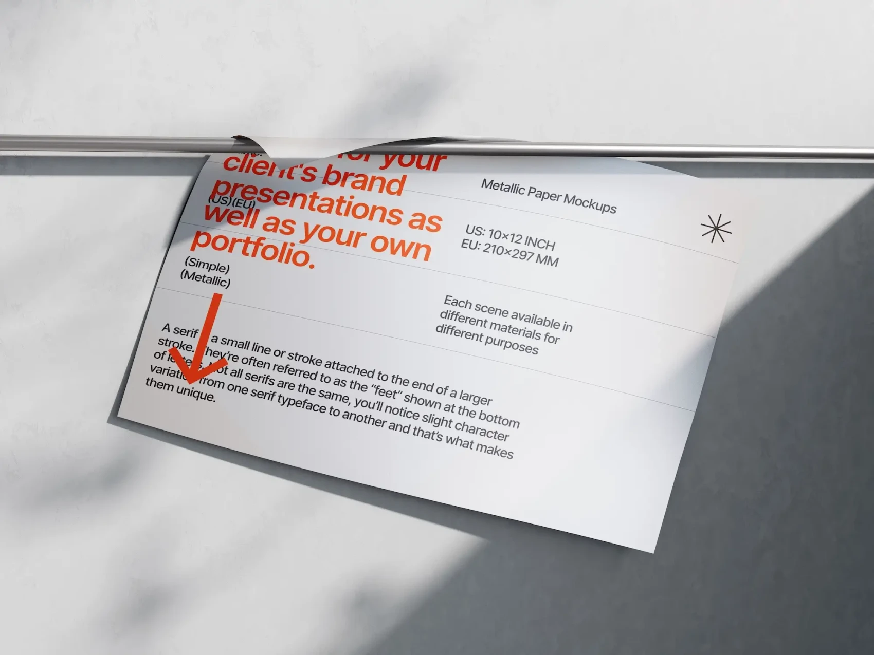 Metallic Paper Mockups 19