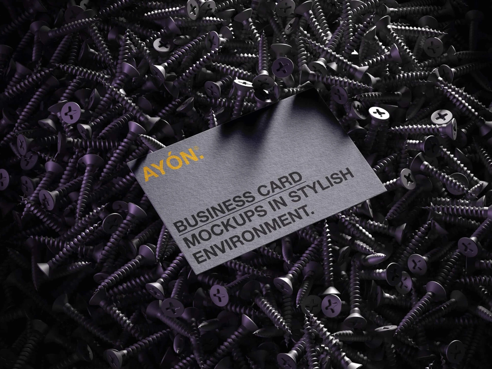 Ayon, Business Card Mockup, EU, 01 1