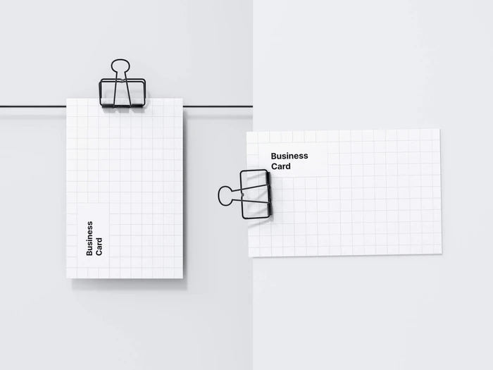 Business Card Mockups, EU-Angled, 04