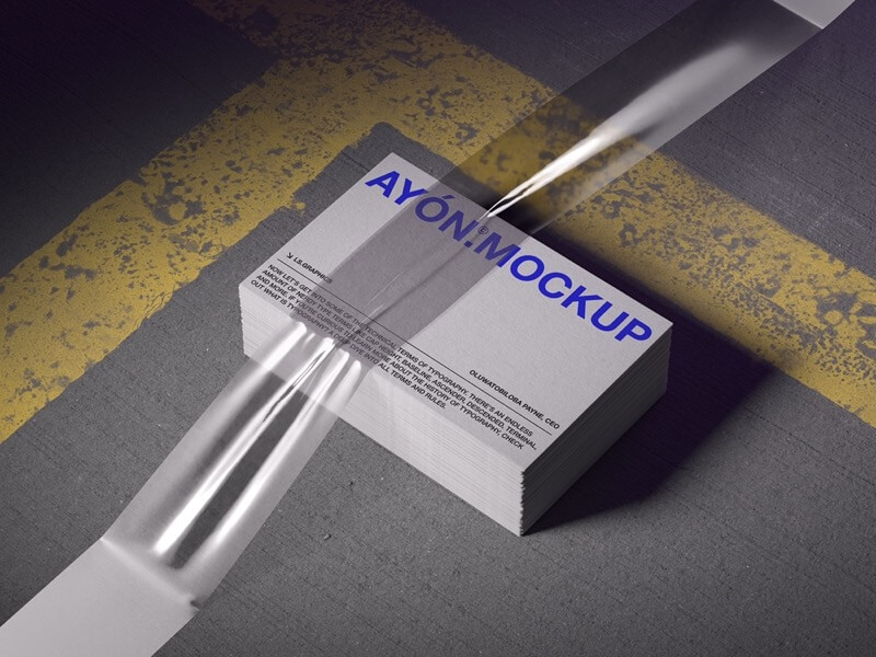 Ayon, Business Card Mockup, EU, 09