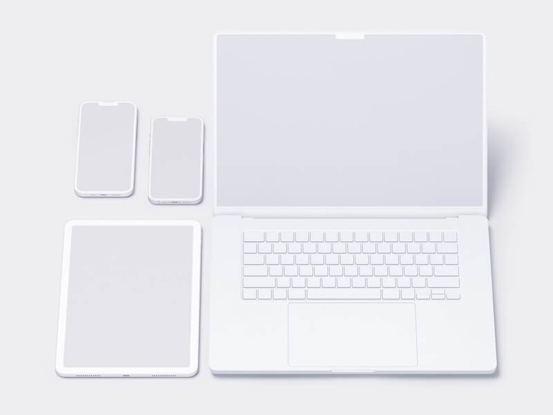 Apple Mockups Bundle, Clay, 29
