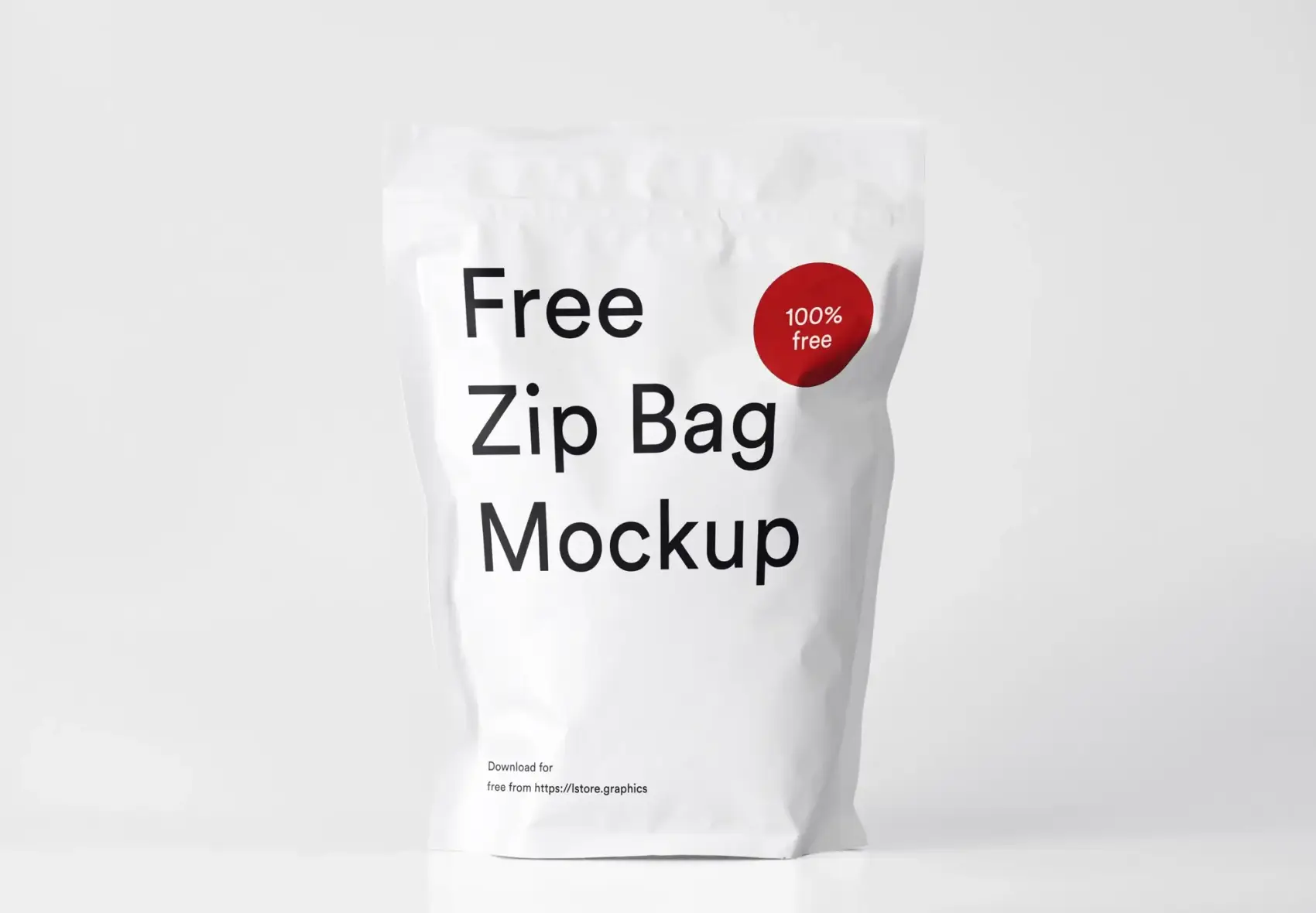 Free Zip Bag Mockup 1