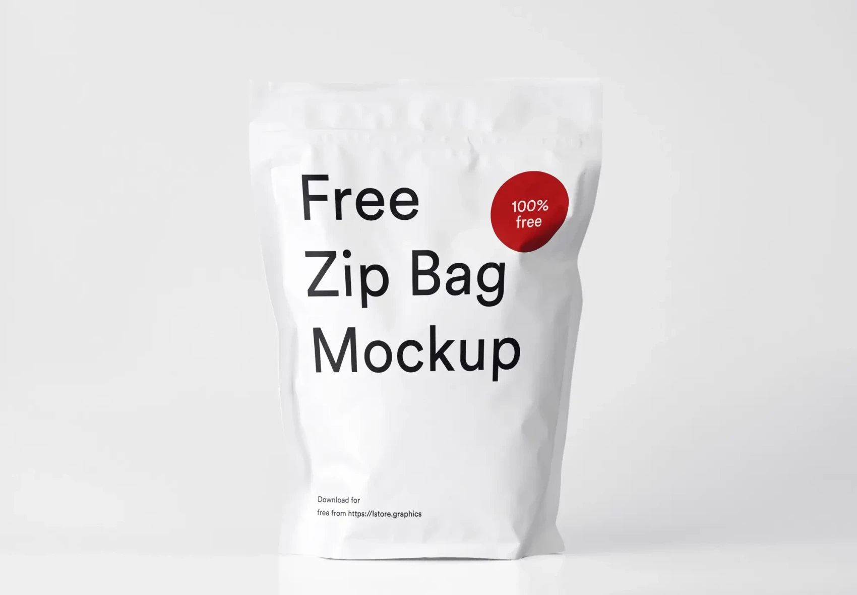 Free Zip Bag Mockup 1