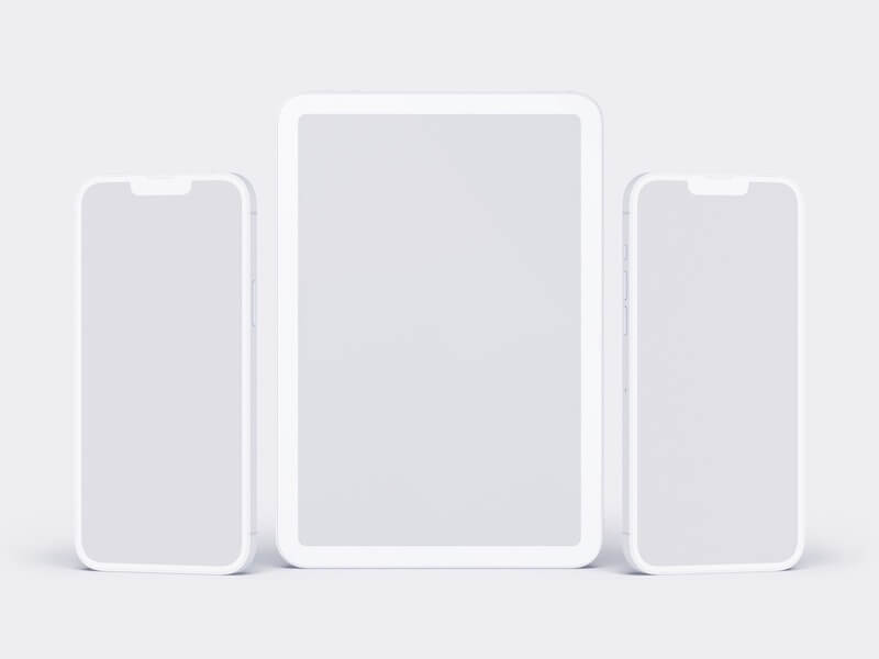 Apple Mockups Bundle, Clay, 15