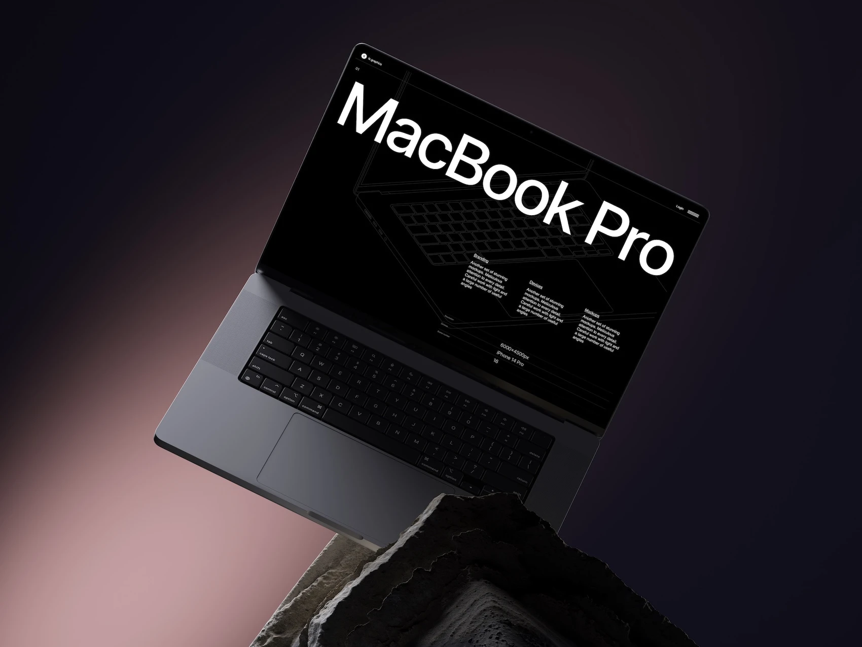 B-Mockups: Macbook Pro, 11 1