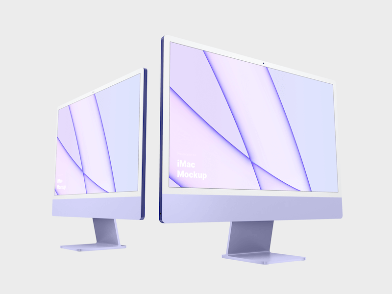 iMac 24-inch Mockups, 05