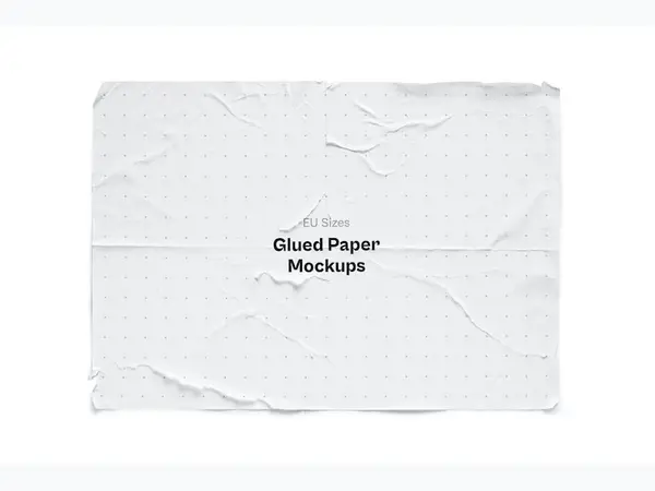Glued Paper Mockup, EU, 10