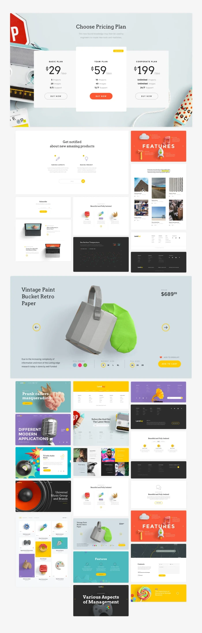 UI Kit Landing Page