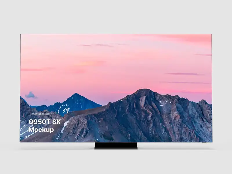 Samsung TV Mockup (Q950T 8K)
