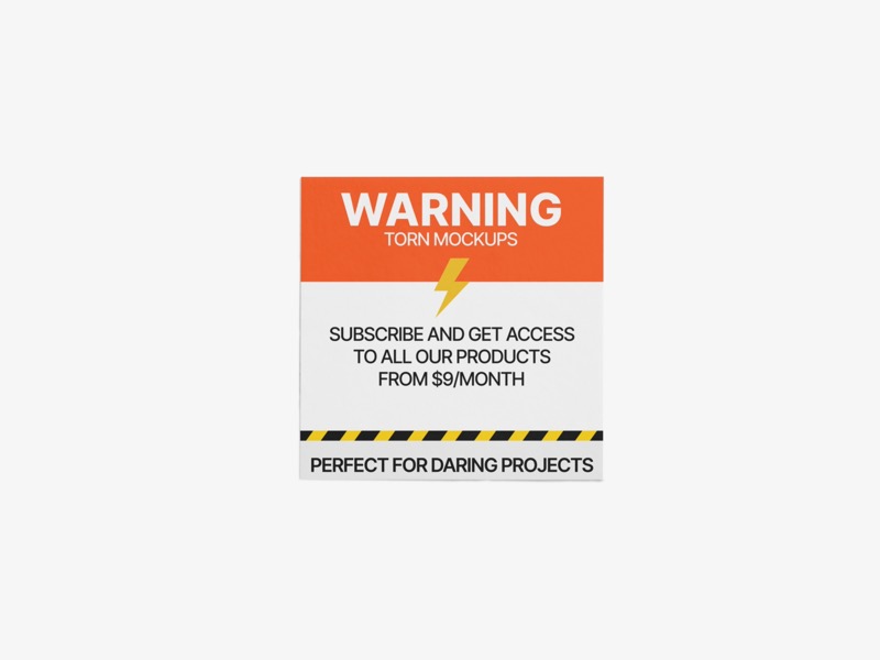 Glossy Sticker Mockup, Scene 52