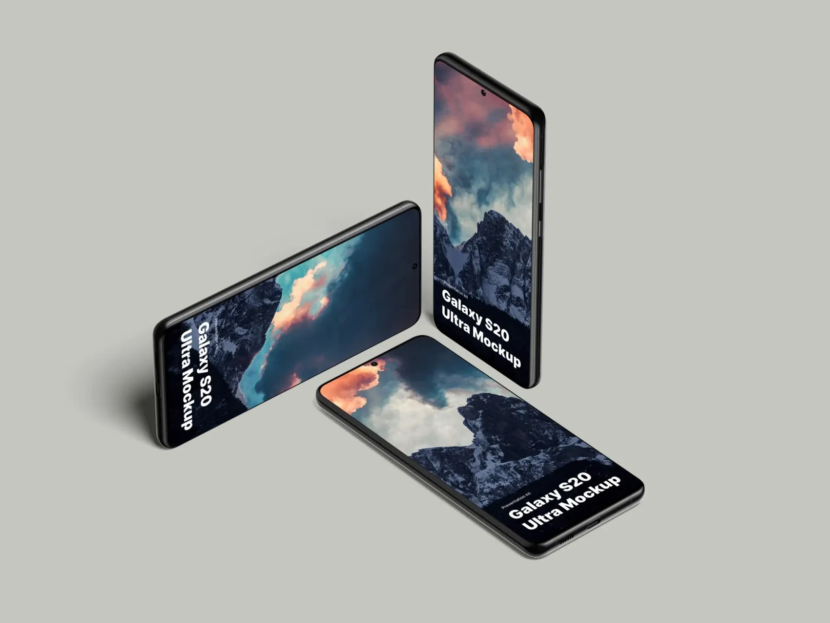 Samsung Galaxy S20 Ultra Mockups 4