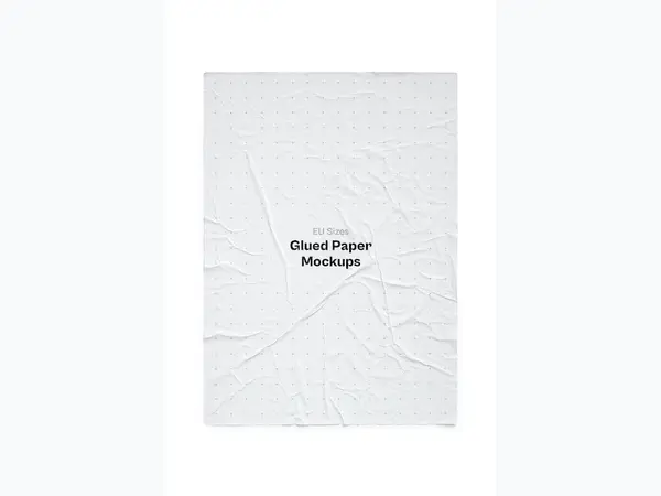 Glued Paper Mockup, EU Glossy, 04