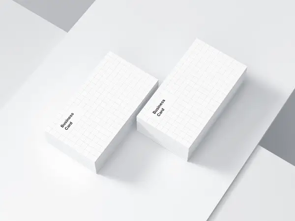 Business Card Mockups, US-Angled, 17