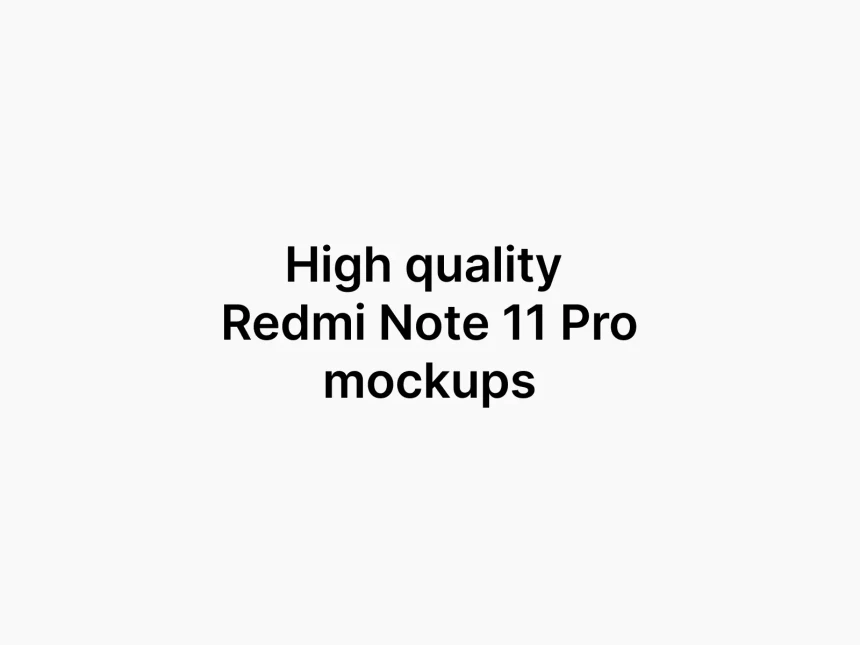 Redmi Note 11 Pro Mockups 2