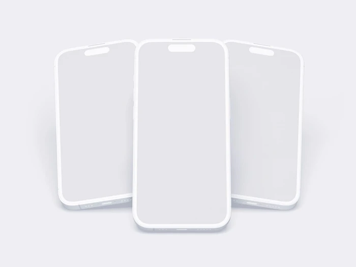 iPhone 14 Pro Clay Mockup, 02