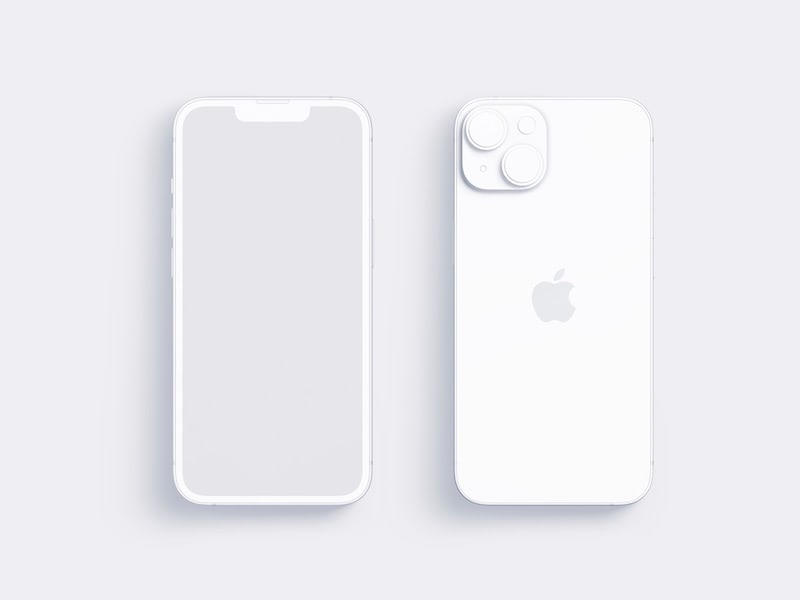 iPhone 14 Clay Mockup, 11
