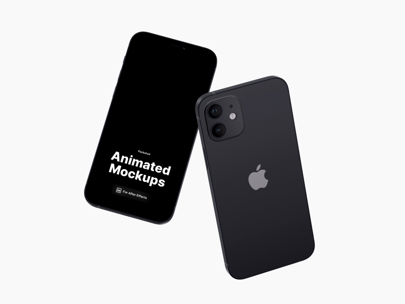 iPhone 12 Looped, Animated Mockup, 07