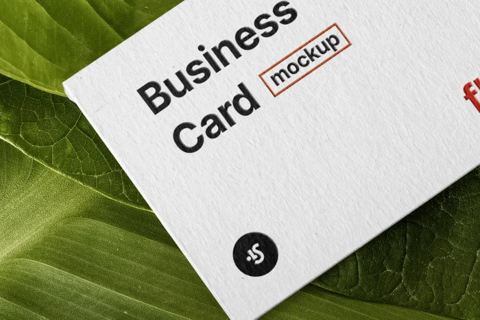 Free Floral Business Card Mockup