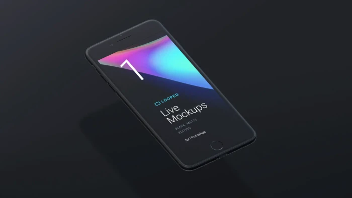 8 Black Clay Apple Devices Mockups