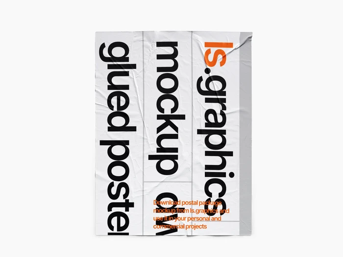 Glued Paper Mockup, US, Glossy, 3