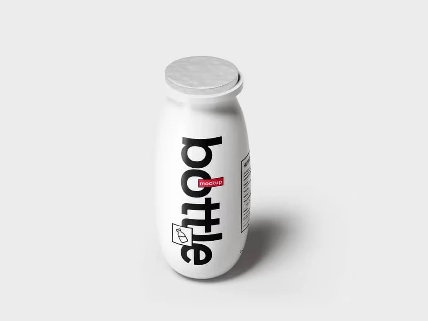 Yogurt Bottle Mockups 4