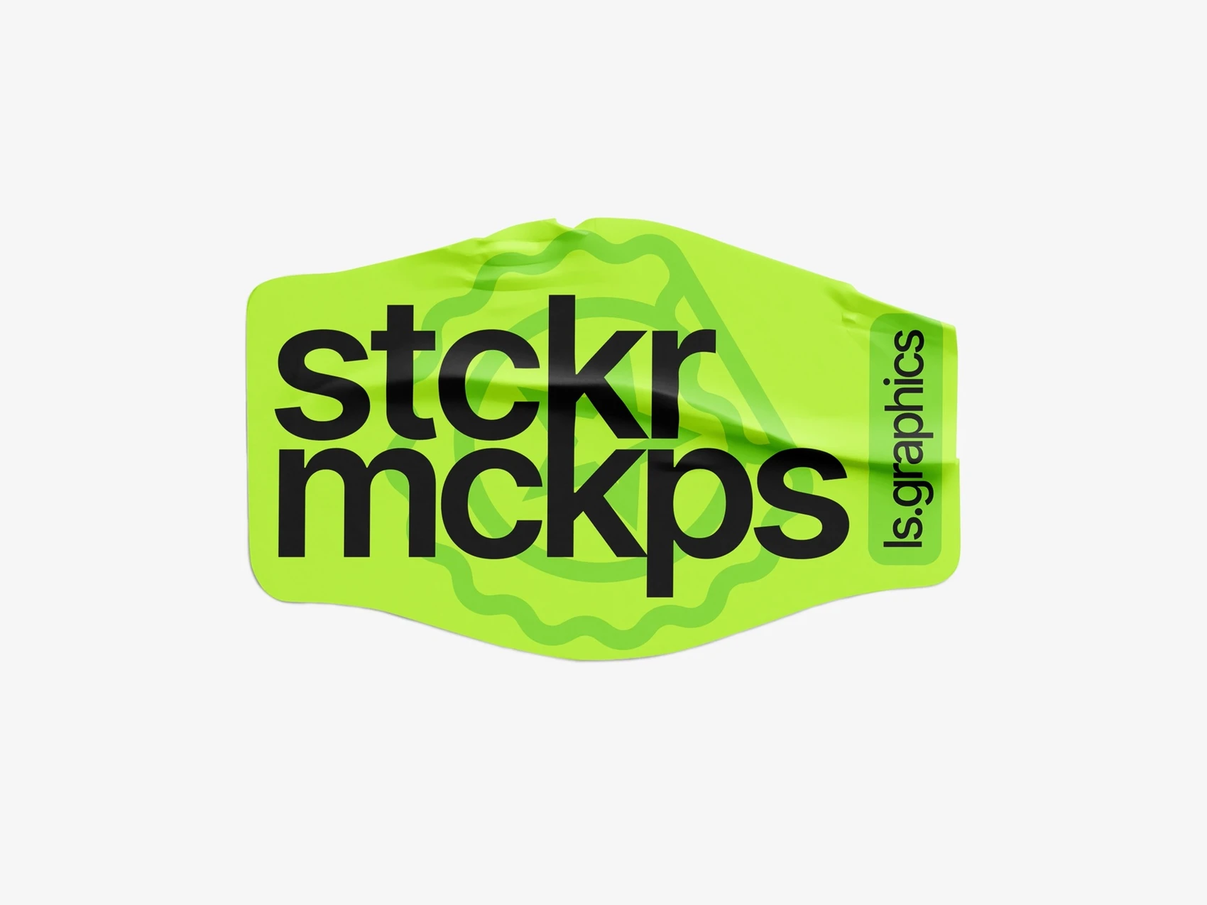 Glossy Sticker Mockup, Scene 14 1