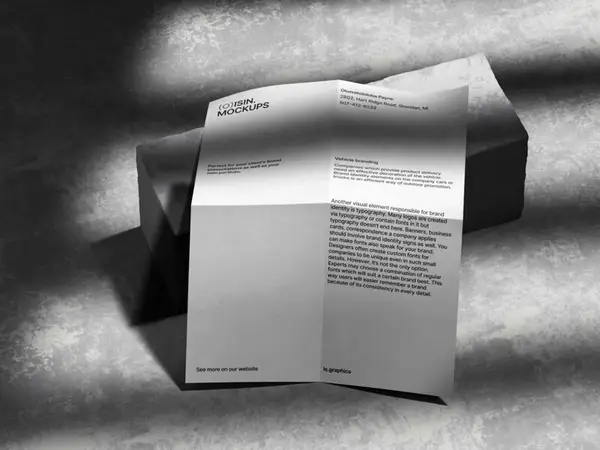 Oisin, Photorealistic Paper Mockup and Concrete Elements, EU, 12