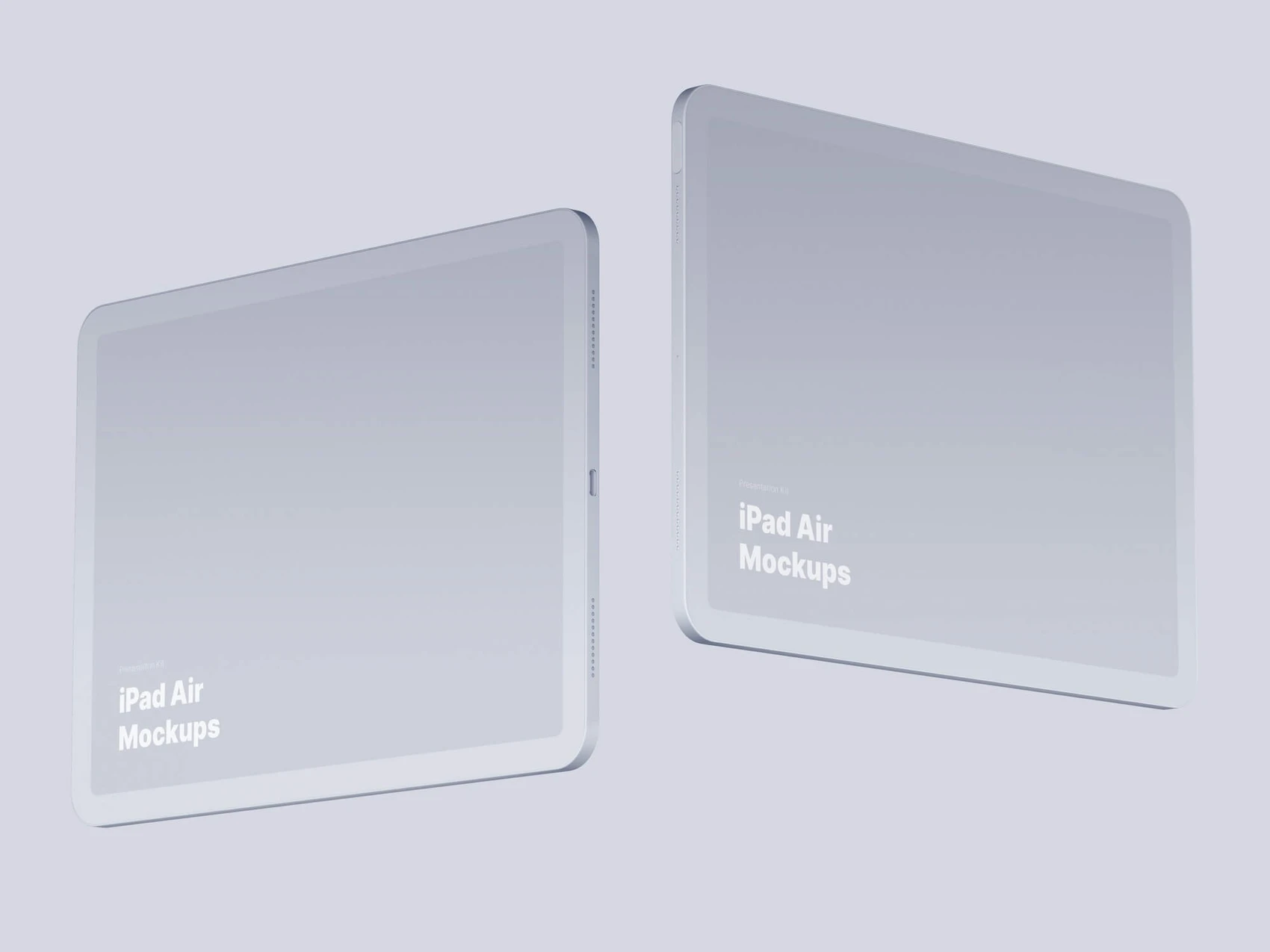 iPad Air (2020) Clay Mockups, 02 1