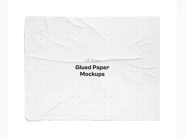 Glued Paper Mockup, US Glossy, 19
