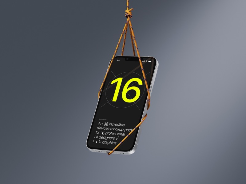 Z-Mockups, iPhone 16e, Scene 11