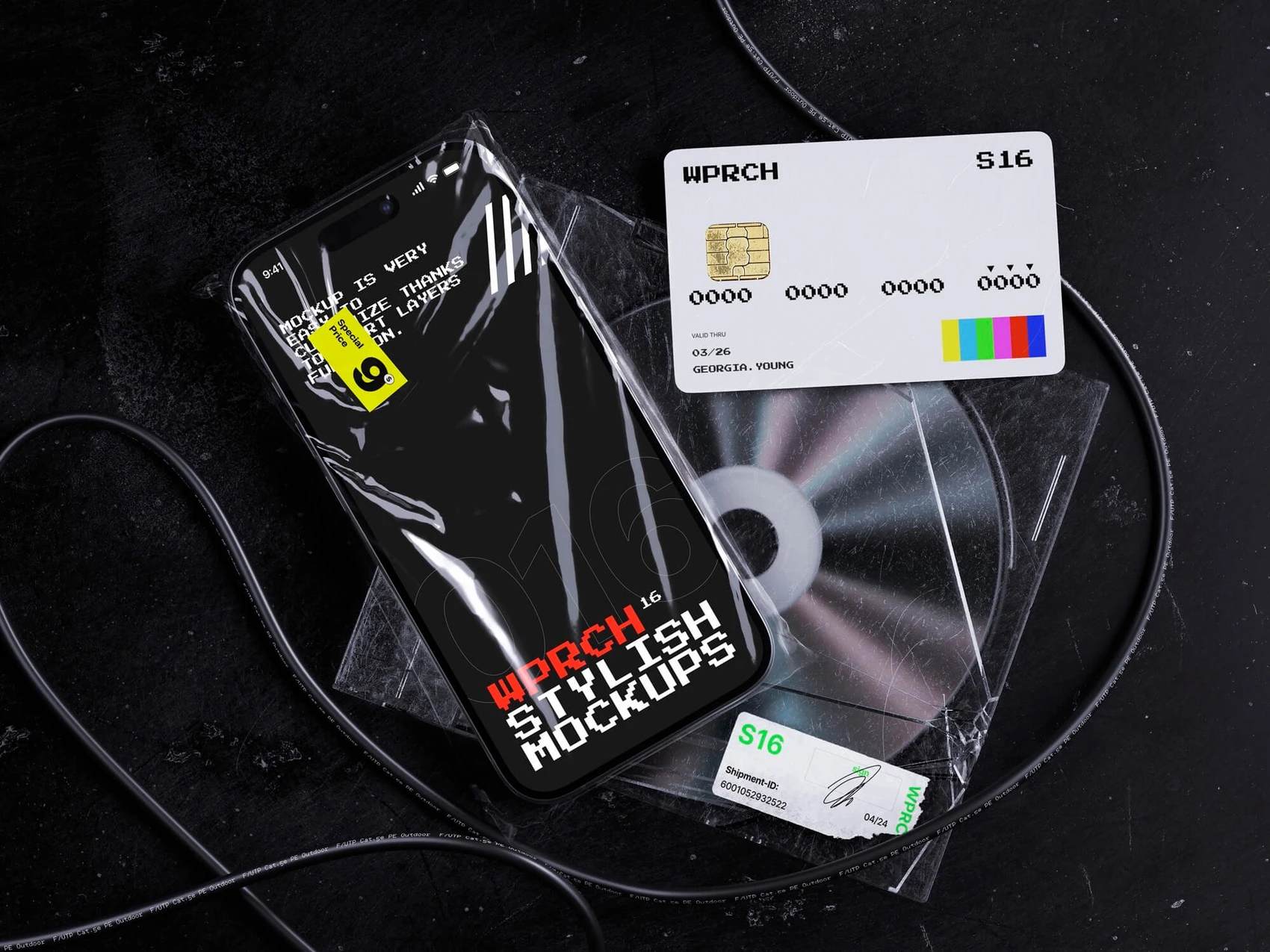 Bvge, iPhone 15 Mockup, Credit Card Mockup and Sticker Mockups, 10 1