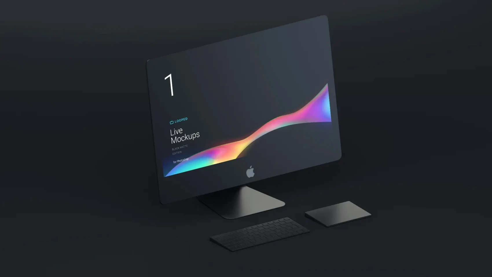 8 Black Clay Apple Devices Mockups 2
